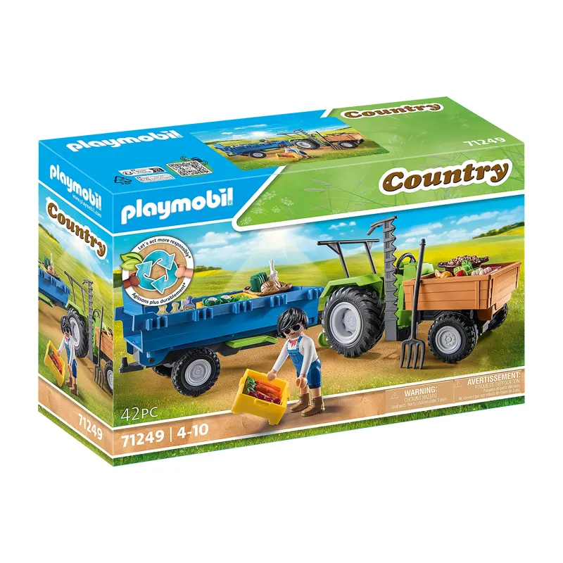 Playmobil Αγροτικό τρακτέρ με καρότσα (71249)