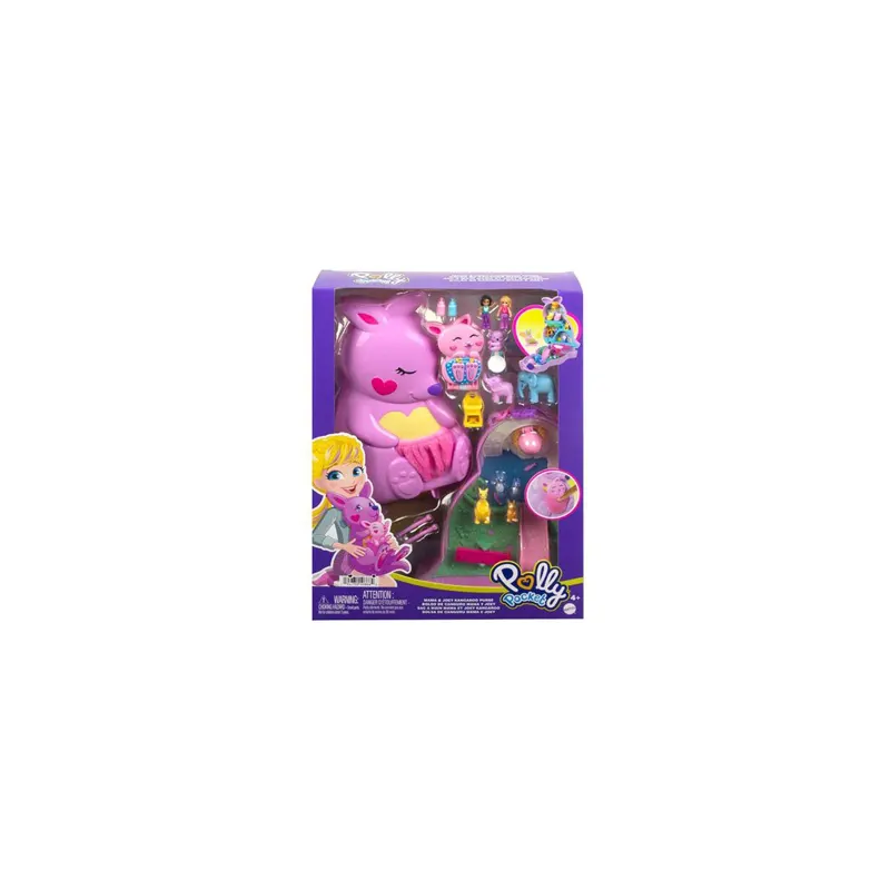 Mattel Polly Pocket Mini – Τρέντι Τσαντάκι Mama and Joey Kangaroo (GKJ63-HKV50)