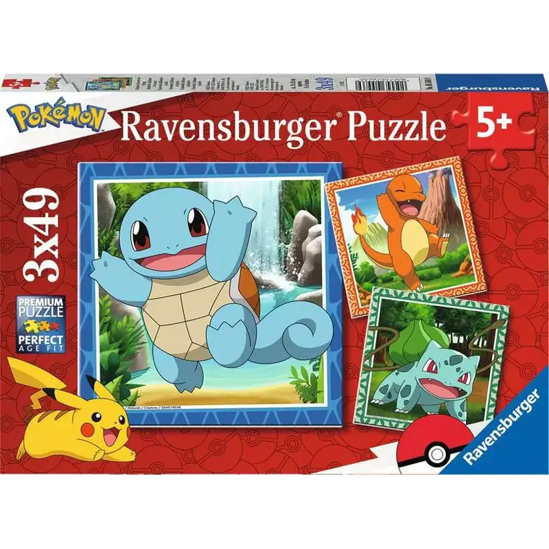 Ravensburger Παζλ 3X49 Τεμ. Pokemon (5586)