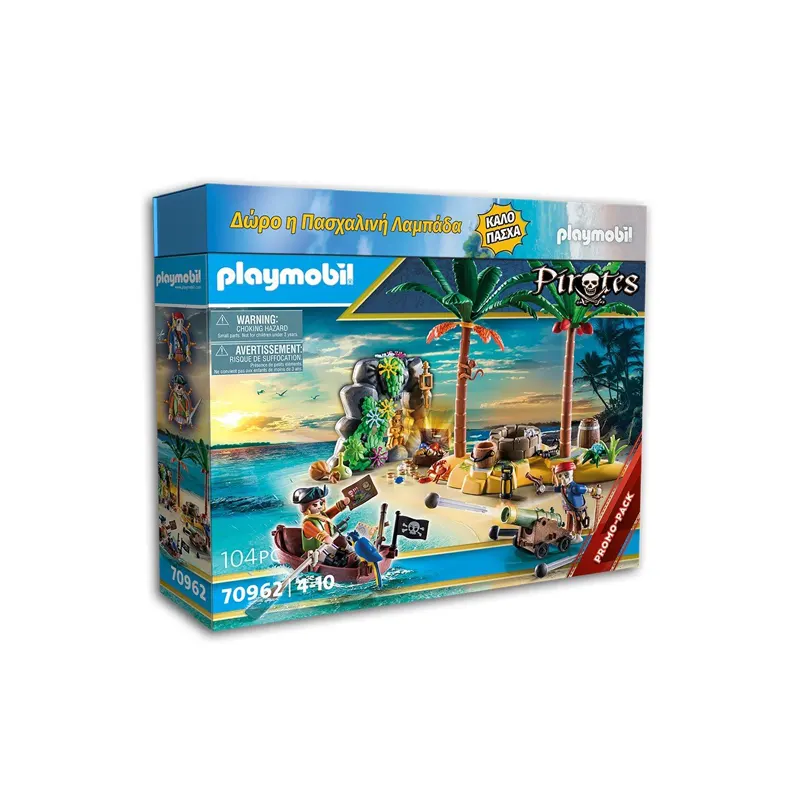 Playmobil Λαμπάδα Πειρατικό Νησί Θησαυρού (70962)