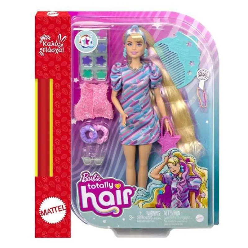 Barbie Mattel Λαμπάδα Totally Hair Stars (HCM88)
