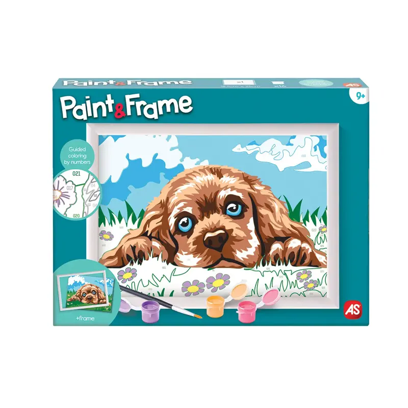 AS Company Paint & Frame Ζωγραφίζω Με Αριθμούς Loving Puppy (1038-41012)