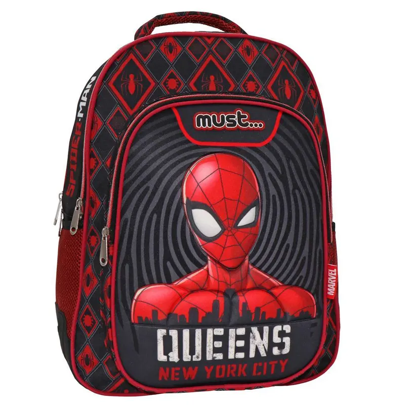 Must Τσάντα Πλάτης 32X18X43 3Θηκες Spiderman Queens New York City (000508107)