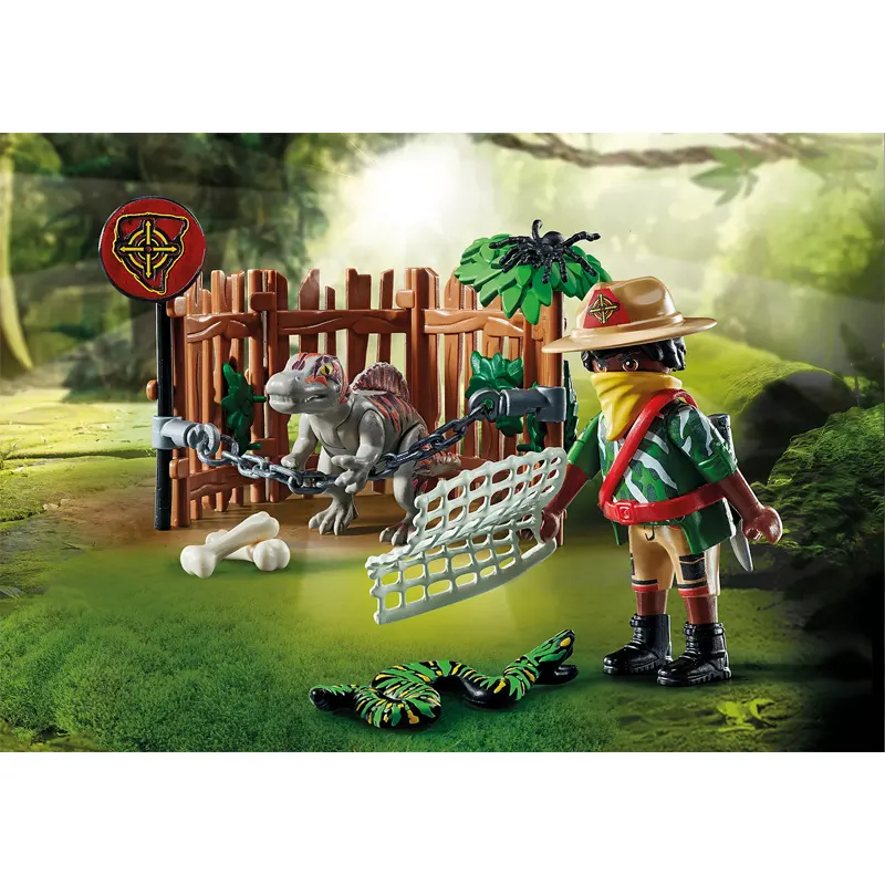 Playmobil Μωρό Σπινόσαυρος Και Λαθροκυνηγός (71265)