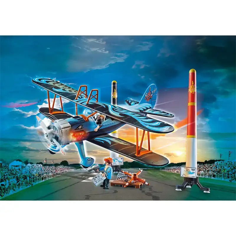 Playmobil Air Stunt Show Διπλάνο Φοίνικας (70831)
