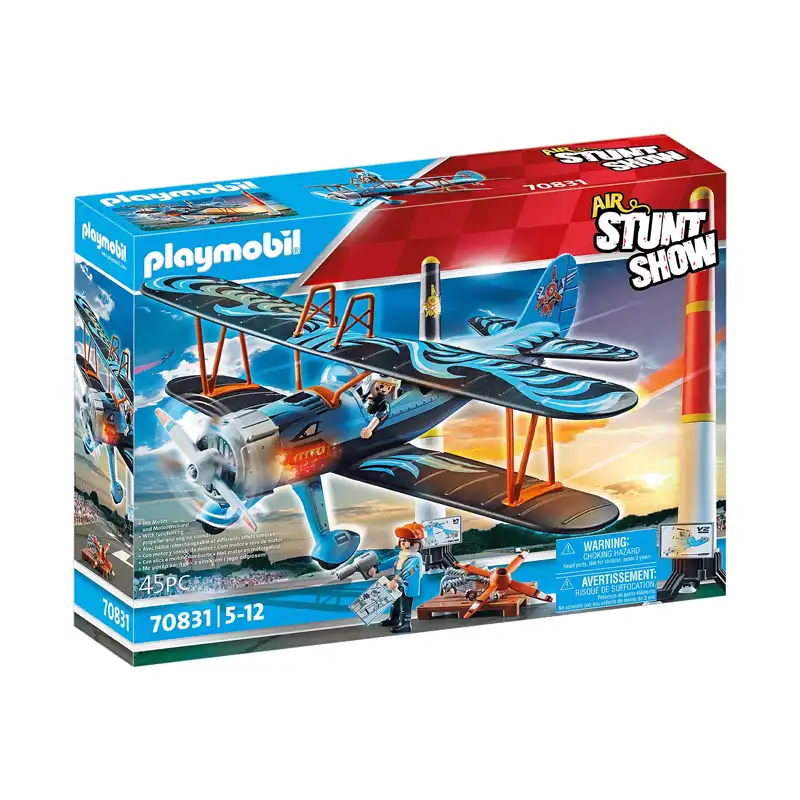 Playmobil Air Stunt Show Διπλάνο Φοίνικας (70831)