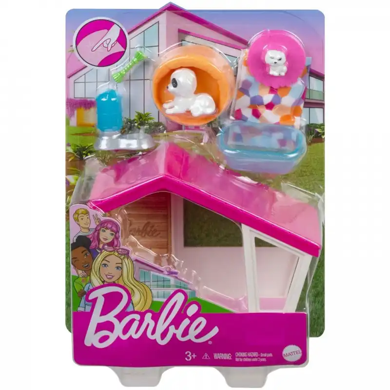 Mattel Barbie Έπιπλα Mini Playset Σπιτάκι Σκύλου GRG75 (GRG78)
