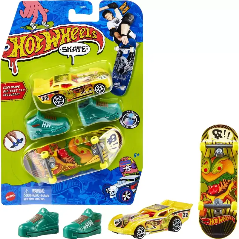 Mattel Hot Wheels Skate Παπούτσια Και Αυτοκινητάκι HGT71 (HGT78)