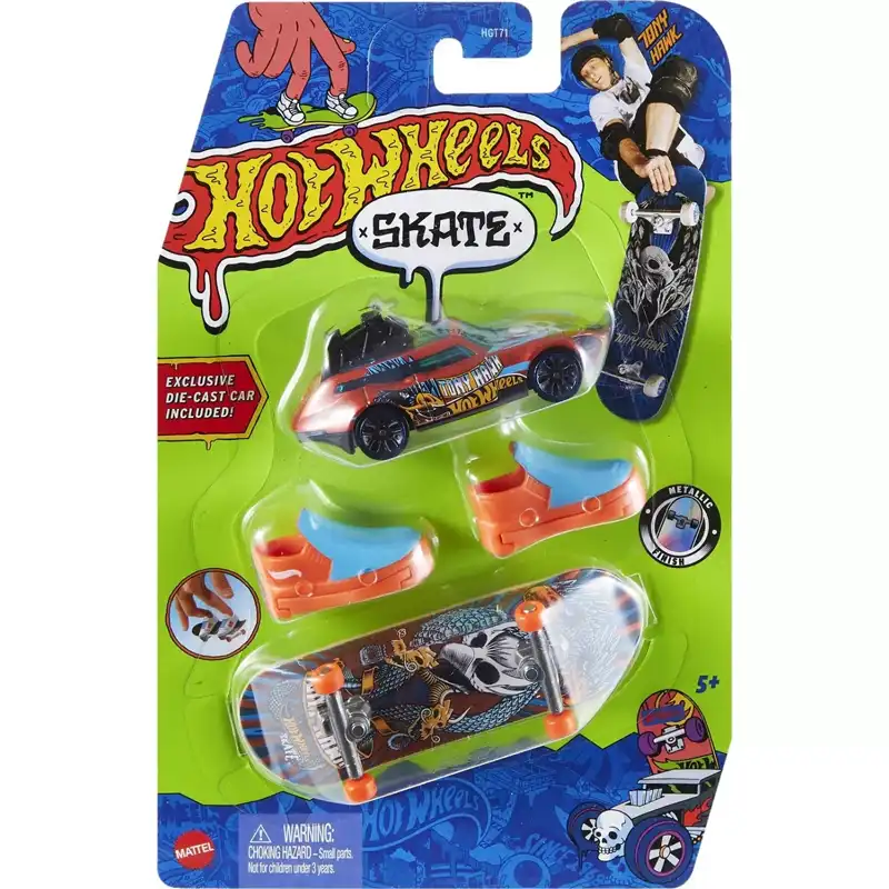 Mattel Hot Wheels Skate Παπούτσια Και Αυτοκινητάκι HGT71 (HNG55)