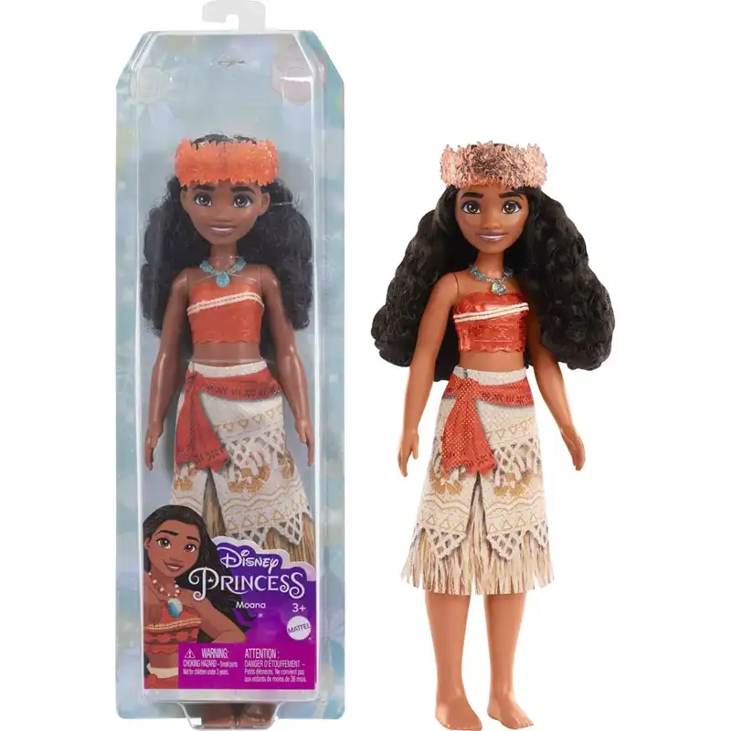 Mattel Disney Princess Doll Βαϊάνα Βασικές Κούκλες (HPG68)