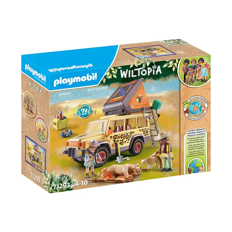 Playmobil Wiltopia – Όχημα Περίθαλψης Άγριων Ζώων (71293)