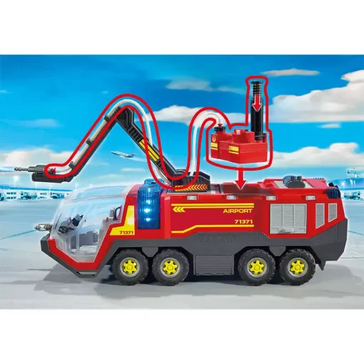 Playmobil Πυροσβεστικό Όχημα Με Φώτα, Ήχο Και Πυροσβεστικό Κανόνι ** (71371)