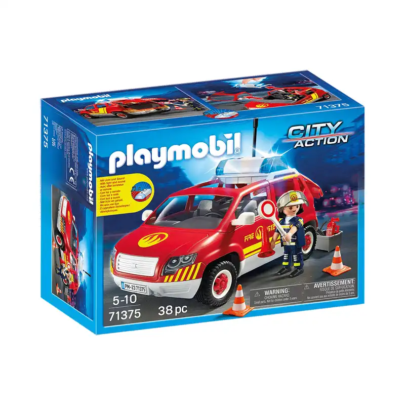 Playmobil Όχημα Αρχιπύραρχου Με Φάρο Και Σειρήνα ** (71375)