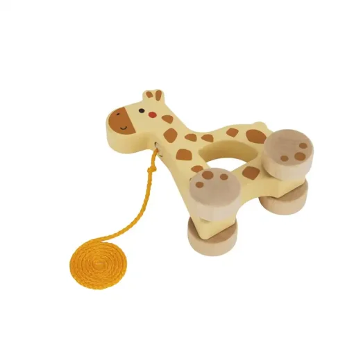 Tookey Toy Ξύλινη Συρόμεη Καμηλοπάρδαλη (TJ009)