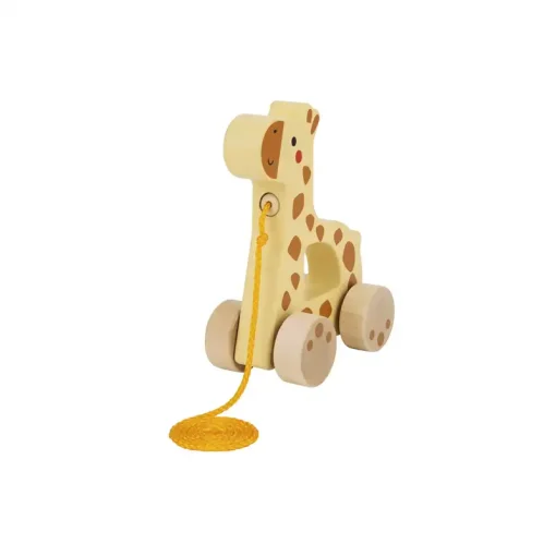 Tookey Toy Ξύλινη Συρόμεη Καμηλοπάρδαλη (TJ009)