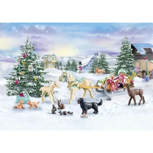 Playmobil Χριστουγεννιάτικο Ημερολόγιο - Βόλτα Με Το Έλκηθρο (71345)