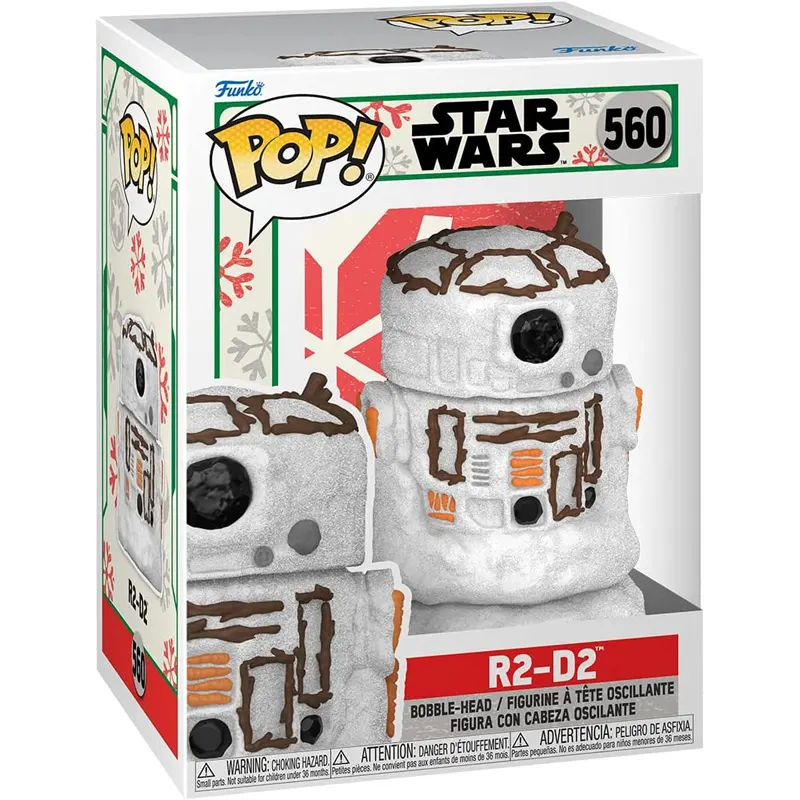 Funko Pop! Disney Star Wars: Holiday – R2-D2 (SNWMN) #560 Bobble-Head Vinyl Figure (77845)
