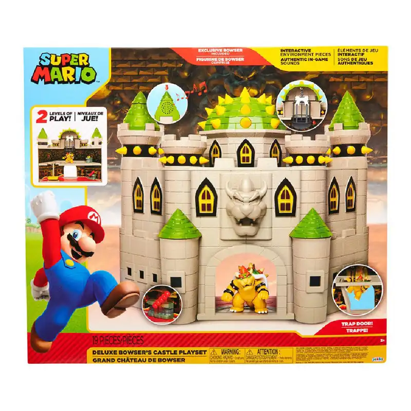 Jakks Pacific Κάστρο Με Φιγούρα Bowser (Super Mario) (JPA40020)