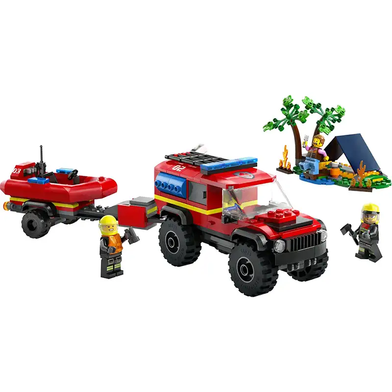 Lego City 4X4 Fire Truck With Rescue Boat (60412)