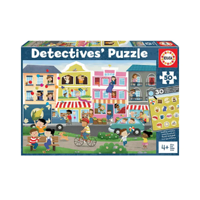 Educa Παζλ 50pc Detectives Busy Town (18894)