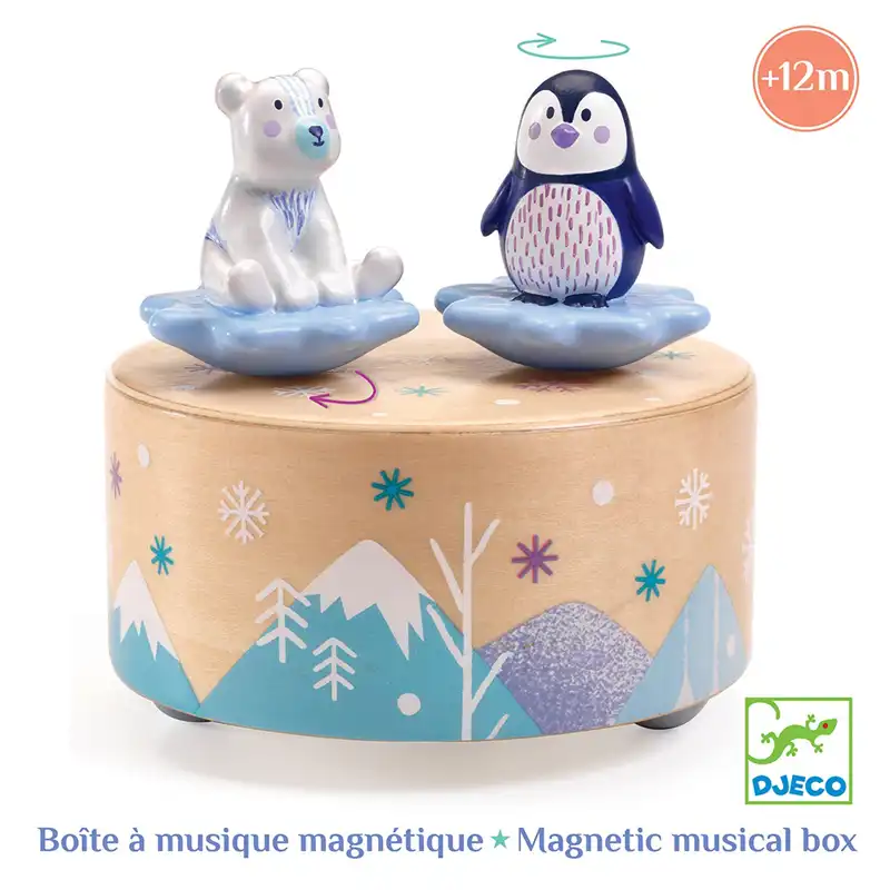 Djeco Μαγνητικό Μουσικό Κουτί Χορός Αρκουδάκι – Πιγκουίνος (06063)