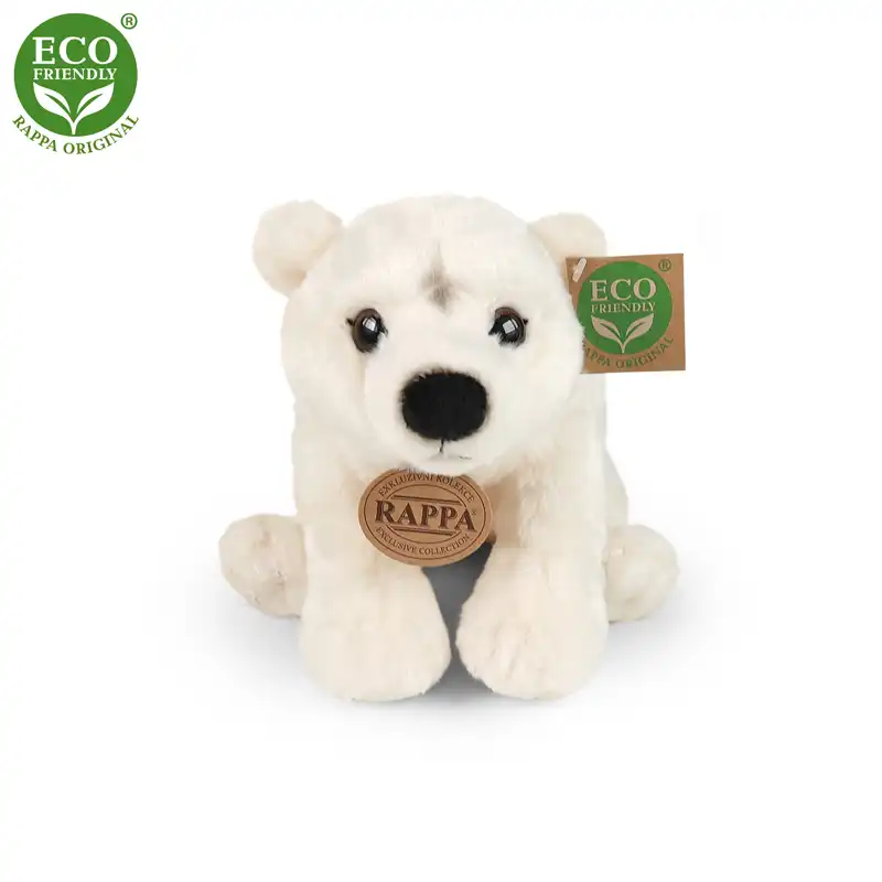 Rappa Λούτρινη Πολική Αρκούδα Καθιστή 22 εκ. Eco-Friendly (230927)