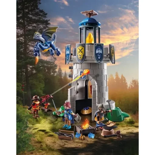 Playmobil Λαμπάδα Πύργος Ιπποτών Με Δράκο Και Σιδηρουργό (71483L)