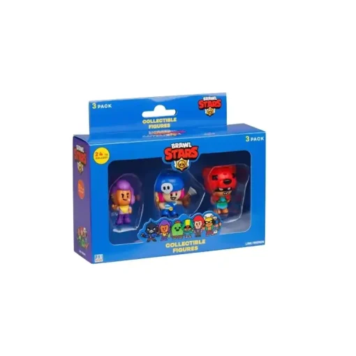 P.M.I. Brawl Stars Collectible Figures - 3 Pack (S1) (BRW2021)