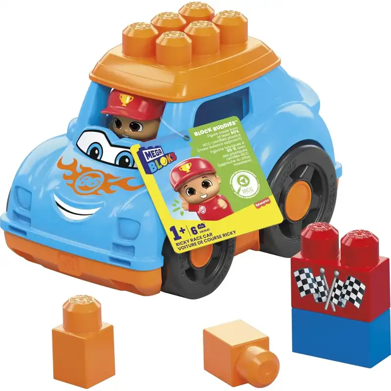 Mattel Mega Bloks Οχημα Ricky Race Car CND62 (HKN41)