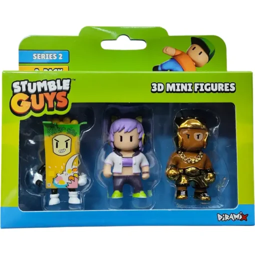 Just Toys Stumble Guys Series 2 3D Mini figures 3 pack asst. (0439)